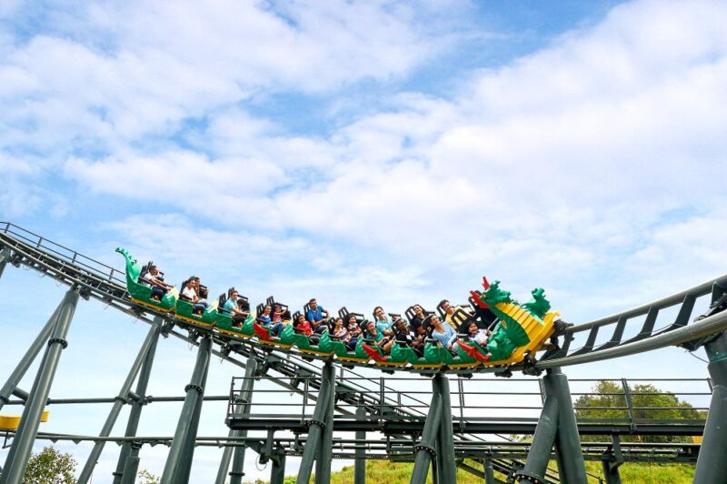 a legoland malaysia ticket lets you enjoy this rollercoaster ride like this one