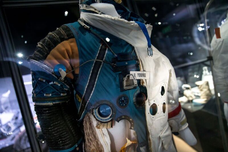 singapore art science museum also has the suits of astronauts