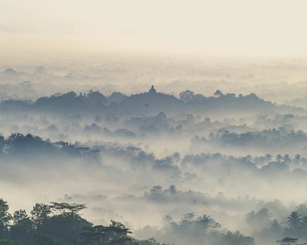 borobudur from afar