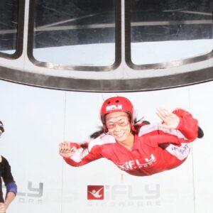 the ifly singapore ticket is cheaper and far safer than sky diving but the thrill is just as similar