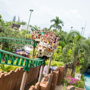 with the lost world of tambun theme park ticket you can get on this roller coaster