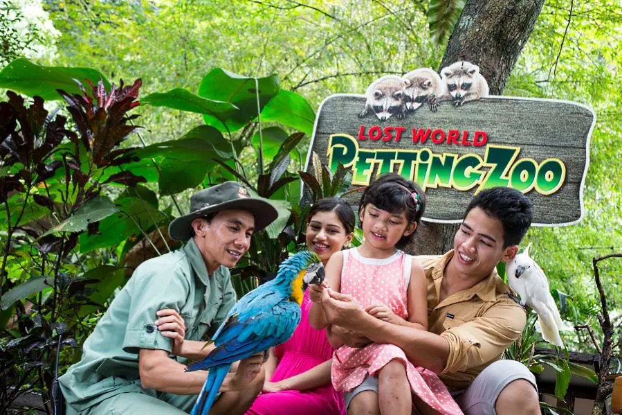 with the lost world ticket you gain free access to this petting zoo