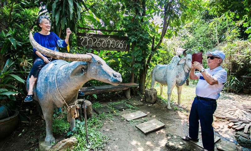 some of the memories during your visit to the nearby village during the mae ping cruise