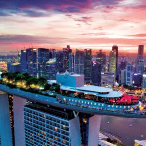 with the marina bay sands observation deck ticket, you'll get to get on top of this majestic building and see more of singapore city