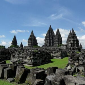 prambanan temple complex during the day