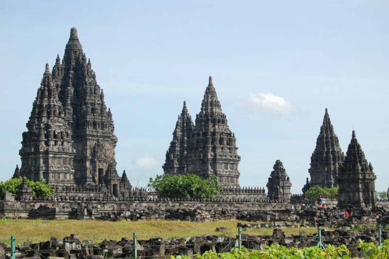 the temple of prambanan in the yogjakarta that you may visit alongside the borobudur