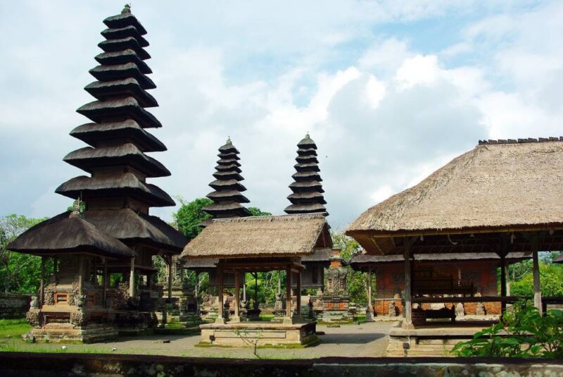 pura taman ayun bali pagodas you can see in your bali tour