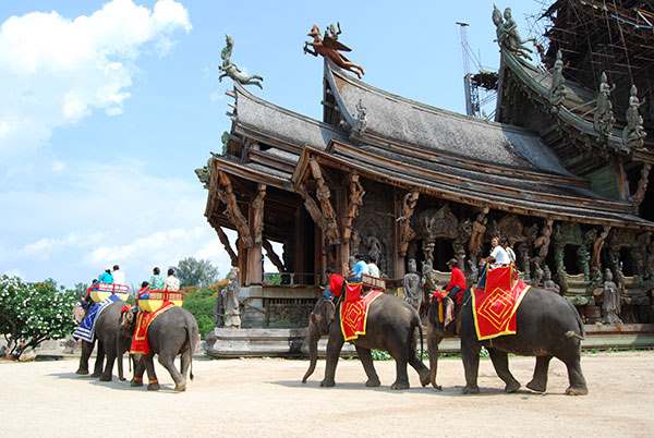 with the ticket to the sanctuary of truth you may see the intricate temple and try other activities around it