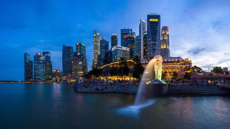 with the merlion tower sentosa ticket you gets to be in the statue overlooking the area