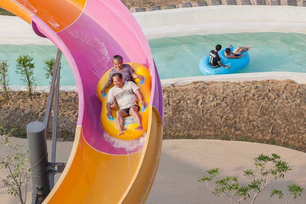 like other water park the slides are the highlight of the tube trek