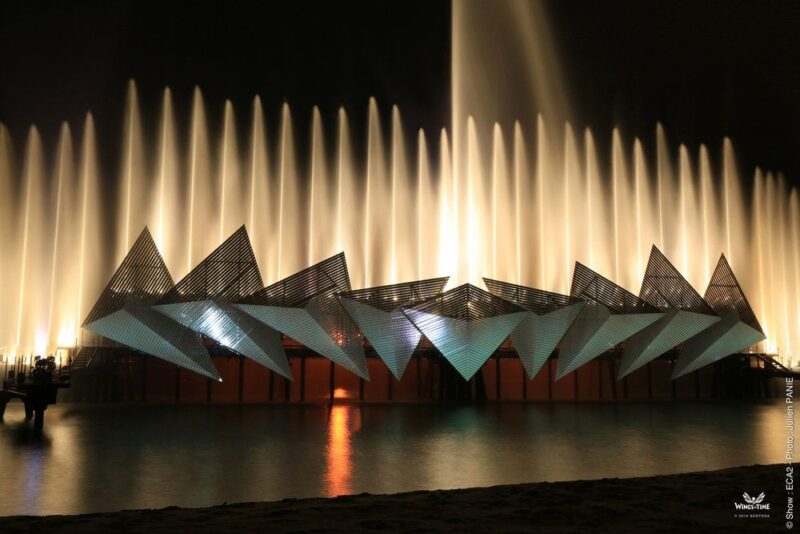 the majestic water show in the wings of time singapore