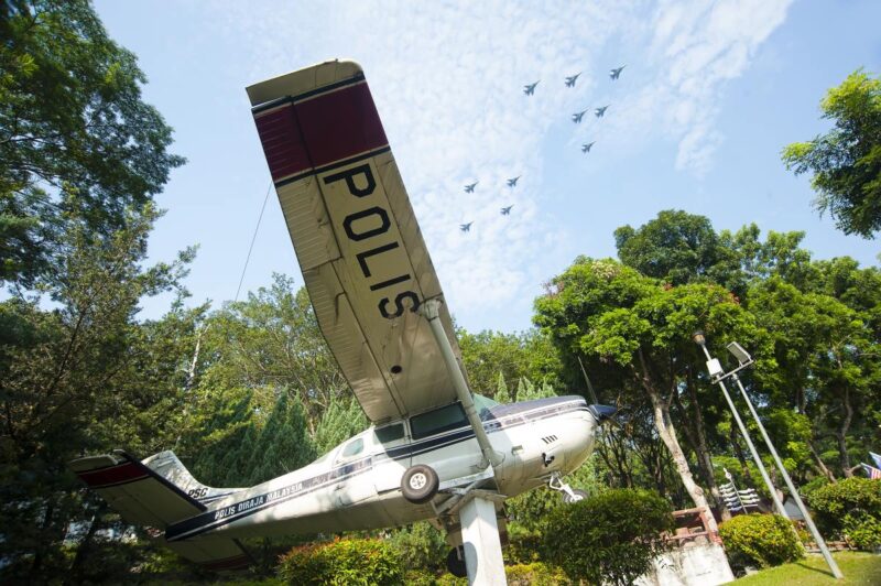 old airplane at the royal police museum kuala lumpur