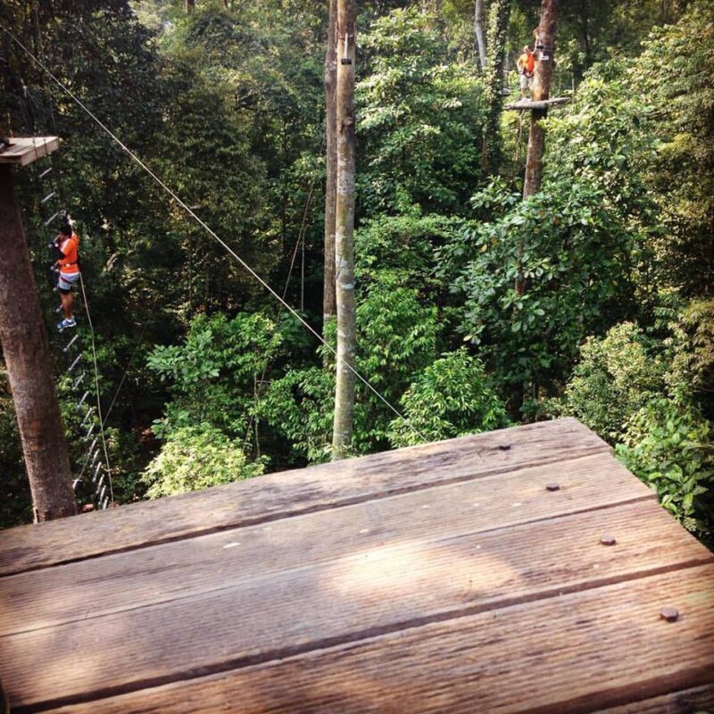 skytrek shah alam wooden platform