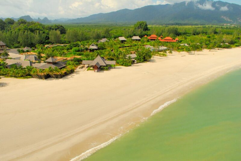 tanjung rhu's secluded and long beach in langkawi