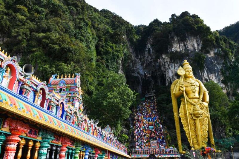 batu caves during thaipusam hindu celebration