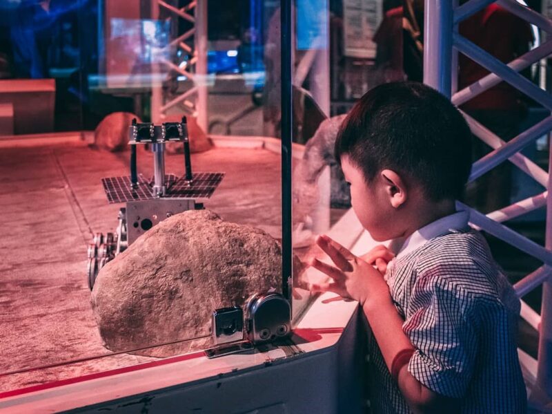 looking and moon rovers model in the petrosains klcc