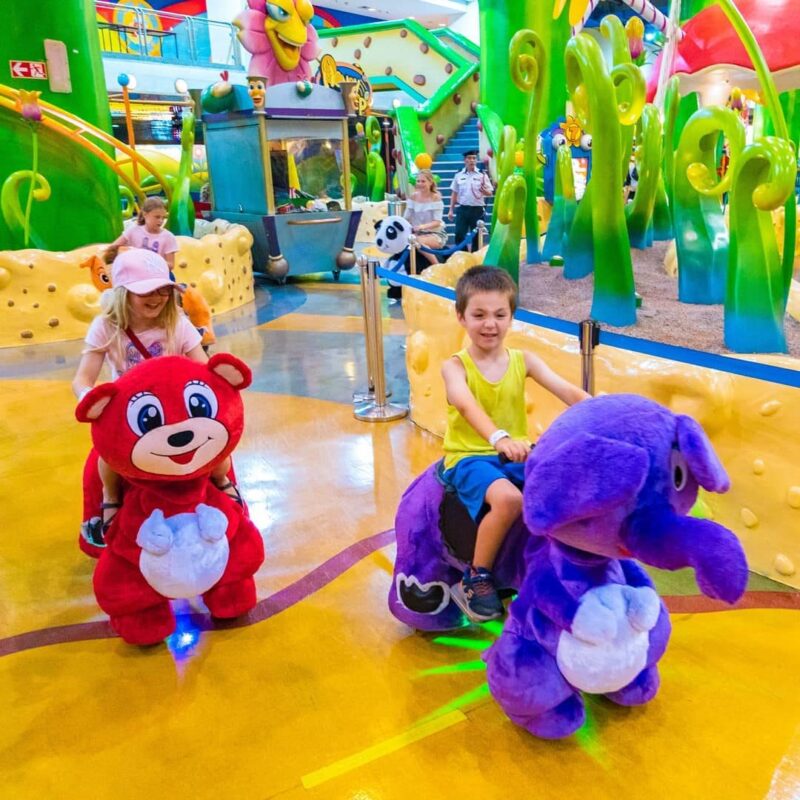 motorized animal in the indoor theme park at berjaya times square malaysia