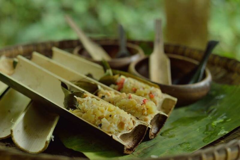 native borneo lunch in the mari mari cultural village tour