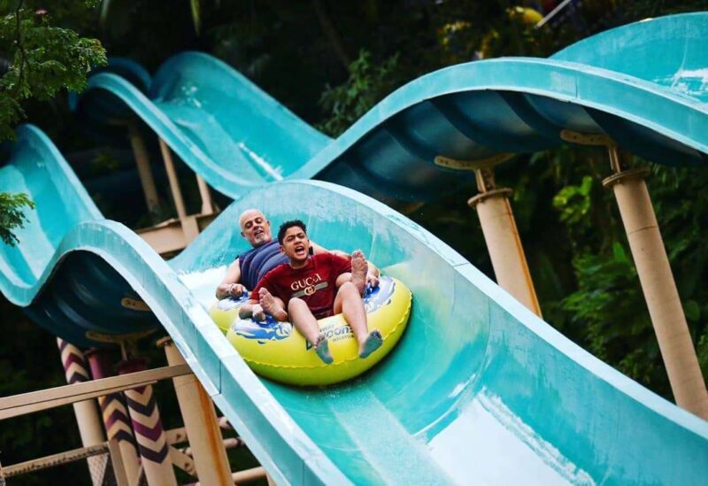 one of many water park slide in sunway lagoon kuala lumpur