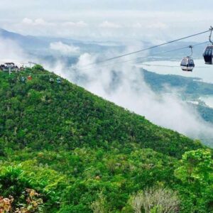 langkawi cable car with ocean view