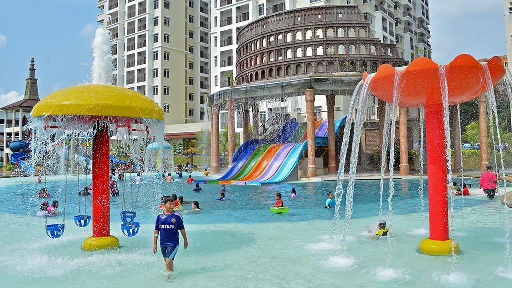 the water park at bayou lagoon malacca is made specially for kids