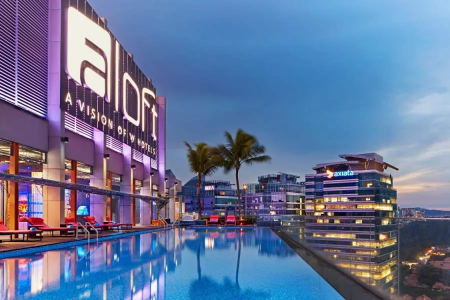the Aloft Kuala Lumpur is the closest hotel to the KL Sentral station. It offers the easiest access to the transportation hub.